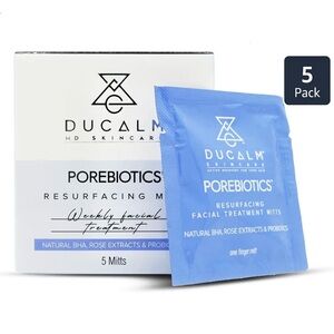 NIB Ducalm MD Skincare Porebiotics Resurfacing Mitts 5pk
